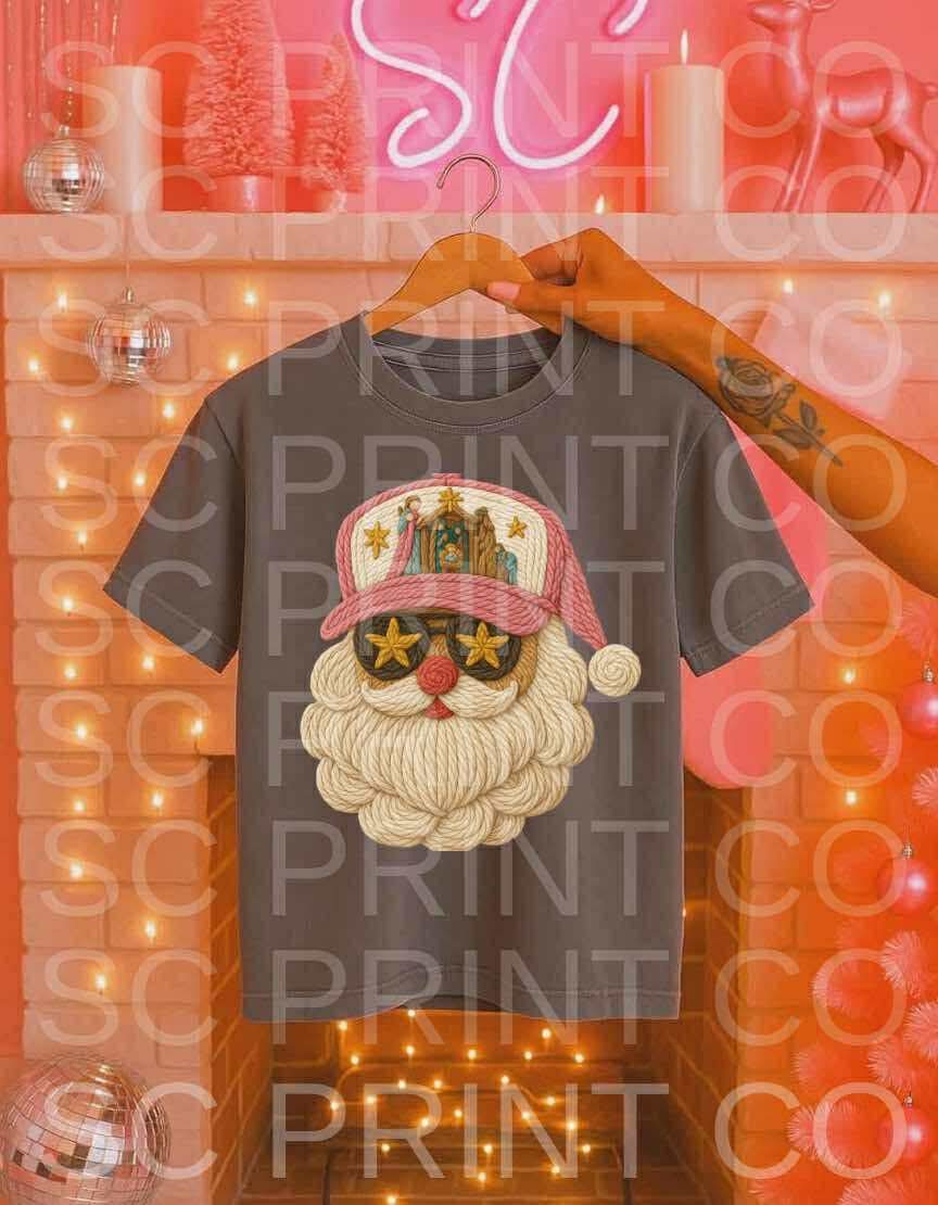 Cool Santa Yarn ADULT & YOUTH TEE OR PULLOVER