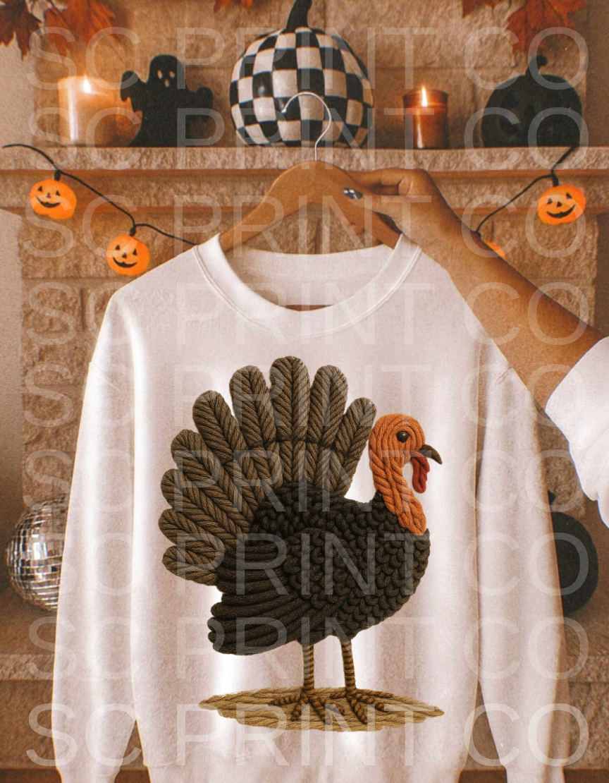 DIGITAL FILE | Yarn Thanksgiving Turkey