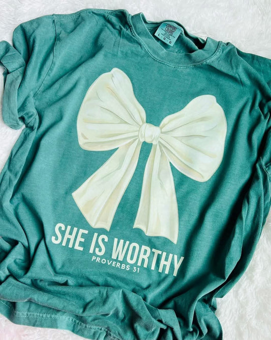 She is Worthy Comfort Color Tee