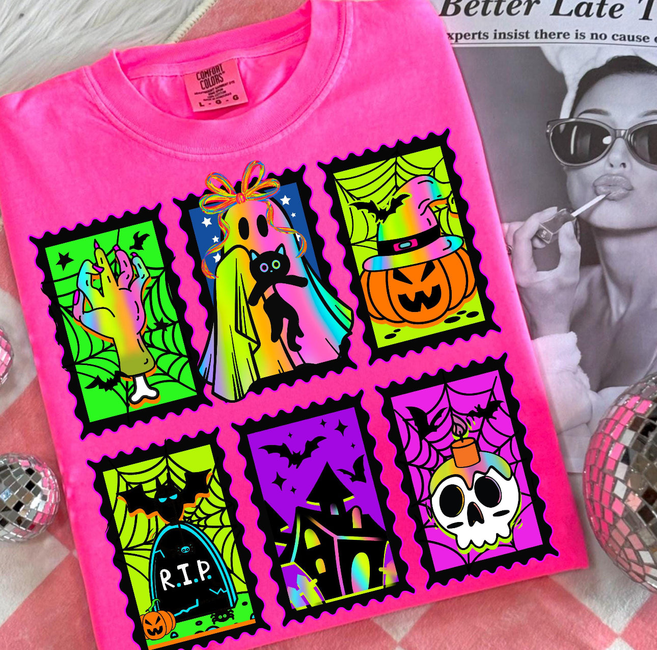 Vibrant Halloween Gallery Comfort Color Tee