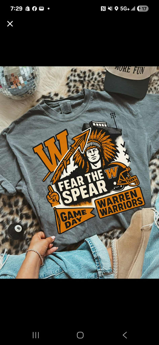 Warren Warriors Comfort Color Tee