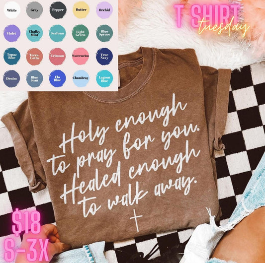 Holy enough comfort color tee