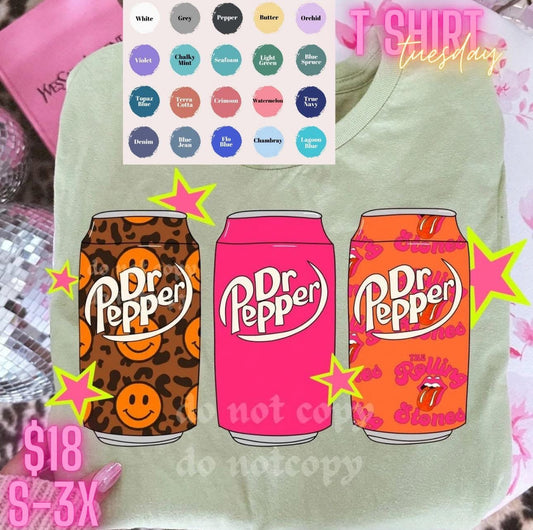 Dr Pepper comfort color tee